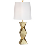 Ripley Table Lamp - Gold Leaf / White