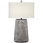 Palo Alto Table Lamp - Aged Pewter / Off White