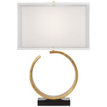 Riley Table Lamp - Gold Leaf / White