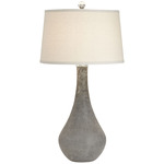 City Shadow Table Lamp - Gray / Off White