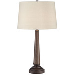 Arden Table Lamp - Walnut / Beige
