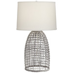 Oahu Table Lamp - Gray / Off White