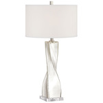 Orin Table Lamp - Silver / White