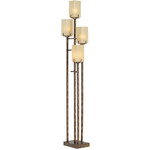 City Heights Uplight Floor Lamp - Copper Bronze / Champagne