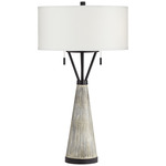 Oakland Table Lamp - Washed Grey / Grey