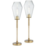 Ellis Table Lamp - Set Of 2 - Gold / Clear