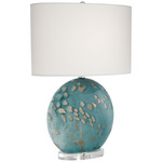 Calypso Table Lamp - Blue - Sea / White