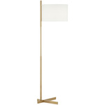 Alora Floor Lamp - Gold / Off White