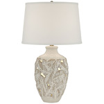 Palm Bay Table Lamp - Off White / Off White