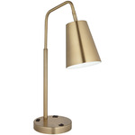Zella Desk Lamp - Brass / Brass