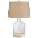 Taylor Table Lamp - Clear / Beige