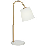 Westford Table Lamp - Antique Brass / White