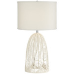 Aria Table Lamp - White / Off White