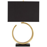 Riley Table Lamp - Gold Leaf / Black