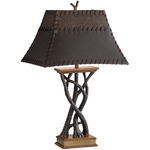 Montana Reflection Table Lamp - Dark Fruitwood / Brown