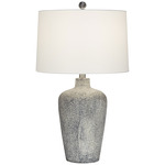 Reid Table Lamp - Grey Rock / White