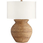Tinley Table Lamp - Discontinued Model - Brown Weave / Off White / Off White