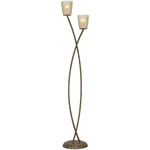 Everly Floor Lamp - Copper Bronze / Amber