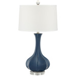 Bluesteel Table Lamp - Regatta Blue / White