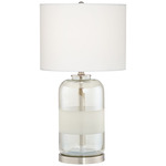 Moderne Table Lamp - Champagne / White