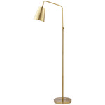 Zella Floor Lamp - Brass / Brass