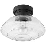 Windmill Clear Seeded Fan Light Kit - Noir / Clear Seeded