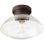 Windmill Clear Seeded Fan Light Kit - Oiled Bronze / Clear Seeded