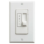 3-Speed Slider Fan Wall Control - White