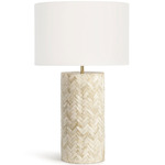 Trellis Table Lamp - Natural / White