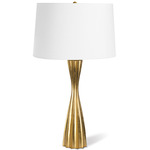 Southern Living Naomi Table Lamp - Gold Leaf / White