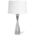 Southern Living Naomi Table Lamp - Silver Leaf / White