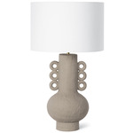 Chandra Table Lamp - Brown / White
