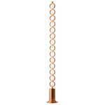 Limelight Chain Floor Lamp - Copper Leaf / Frosted