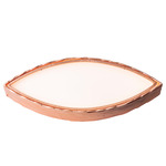 Limelight Leaves Wall Sconce - Copper Plated / White Glass
