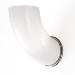 Lighting Lab Link Wall Sconce - Satin Nickel / Shiny White