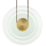 Stratum Pendant - Natural Aged Brass / Clear