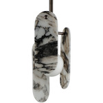 Megalith Stone Pendant - Brushed Bronze / Striae Arya