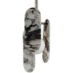 Megalith Stone Pendant - Gunmetal / Striae Arya