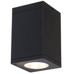 Cube 6IN Architectural Ceiling Light - Black / Clear