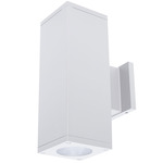 Cube 5IN Architectural Up or Down Beam Wall Light - White / Clear