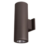 Tube 5IN Architectural Up and Down Beam Wall Light 85CRI - Bronze / Clear