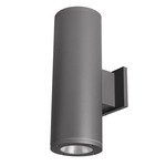 Tube 5IN Architectural Up and Down Beam Wall Light 85CRI - Graphite / Clear