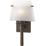 Beacon Hall Glass Cone Wall Sconce - Bronze / Opal