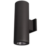 Tube 5IN Architectural Up or Down Beam Wall Light - Black / Clear