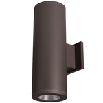 Tube 5IN Architectural Up or Down Beam Wall Light - Bronze / Clear