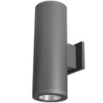 Tube 5IN Architectural Up or Down Beam Wall Light - Graphite / Clear