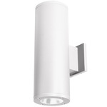 Tube 5IN Architectural Up or Down Beam Wall Light - White / Clear