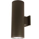 Tube 6IN Architectural Up or Down Beam Wall Light - Bronze / Clear
