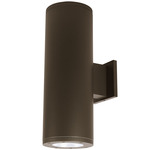 Tube 8IN Architectural Up or Down Beam Wall Light - Bronze / Clear