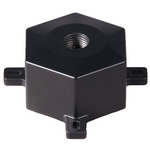 Large Tree Mount Landscape Junction Box - Black on Aluminum